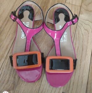 Salvatore Ferragamo pink orange sandal 💕
